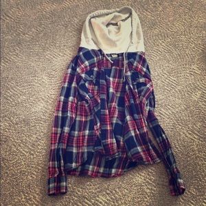 Hooded flannel